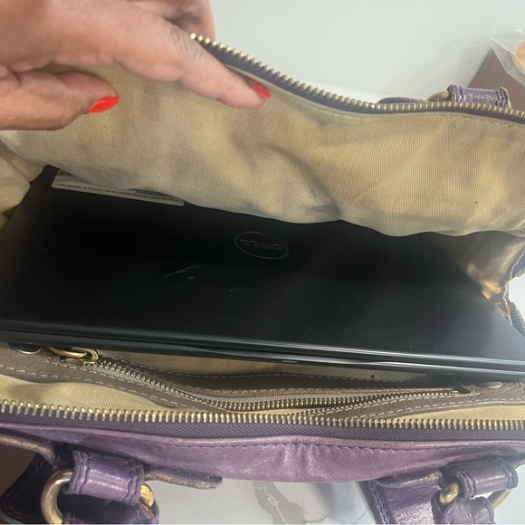 Vintage Chloe Purple Leather Shoulder Bag - Picture 16 of 16